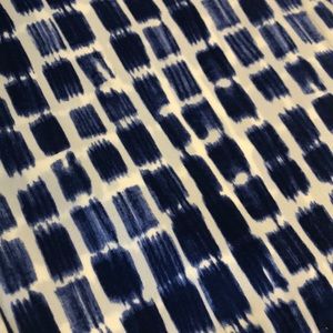 Sz 4 Cobalt Blue/ Wht Silk Palazzo Pant, Worth NY